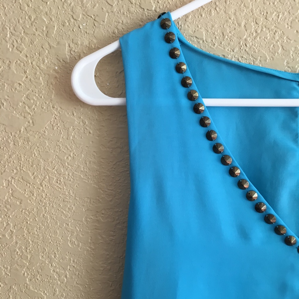 Amazing cerulean blue sparkle & fade dress size s - Picture 4 of 12